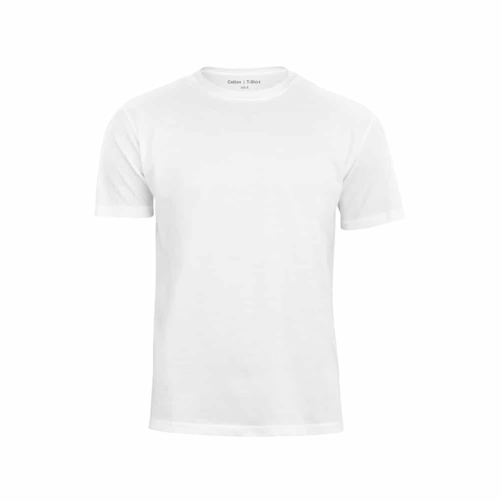 Hvid økologisk t-shirt til mænd