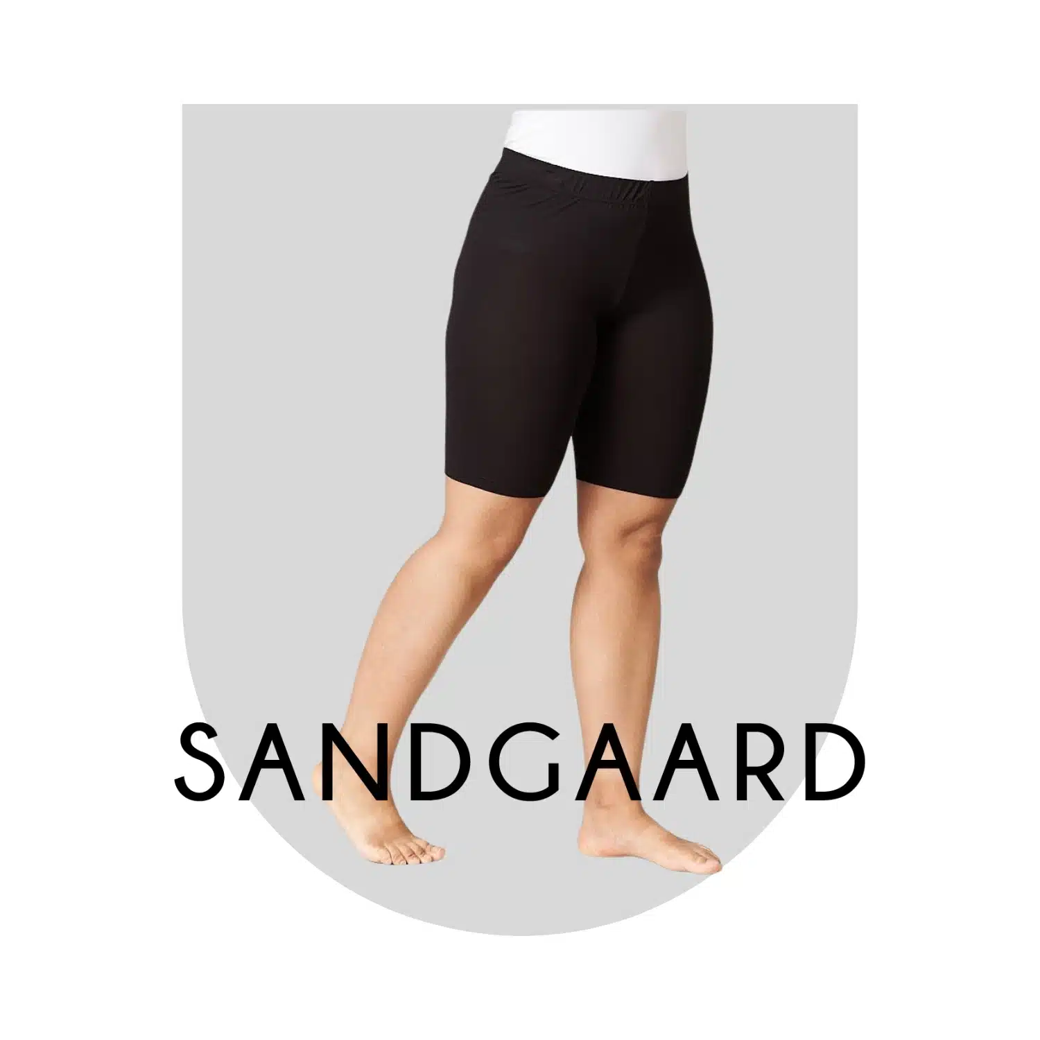 Sorte biker shorts fra Sandgaard