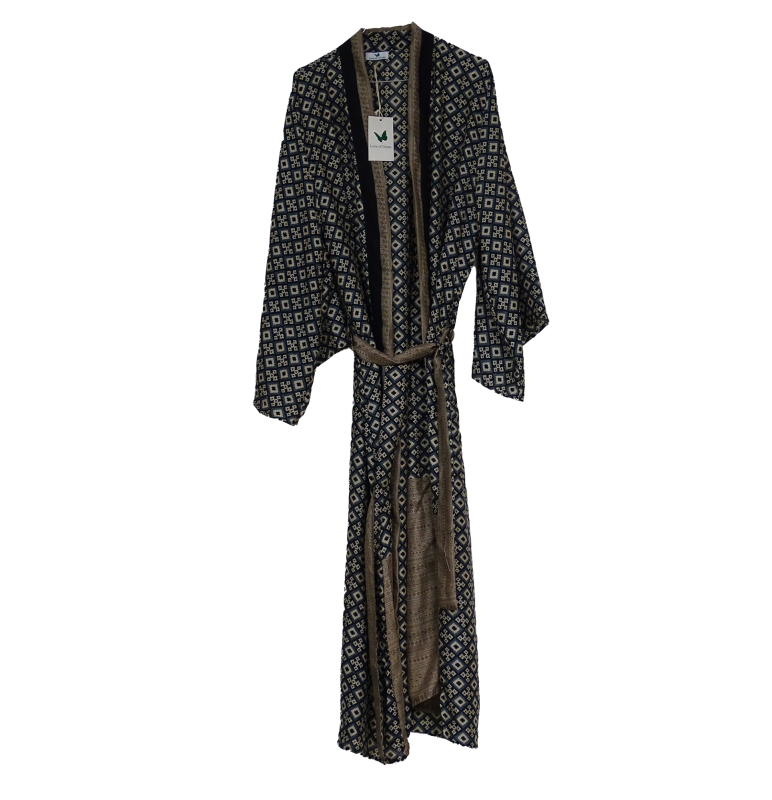 Boho Kimono India Grey