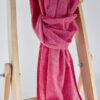 Cashmere tørklæde i smuk fuchsia melange