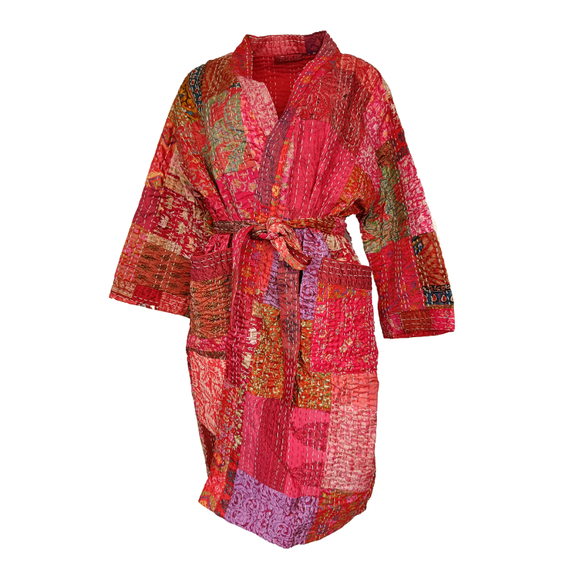 Kantha Silke Kimono Jakke 1