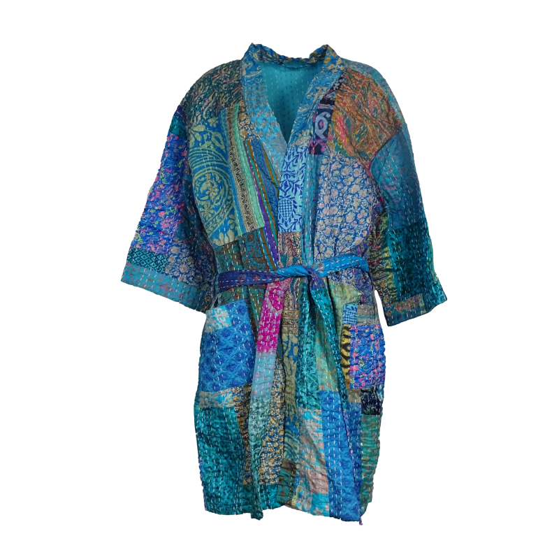 Kantha Silke Kimono Jakke 3