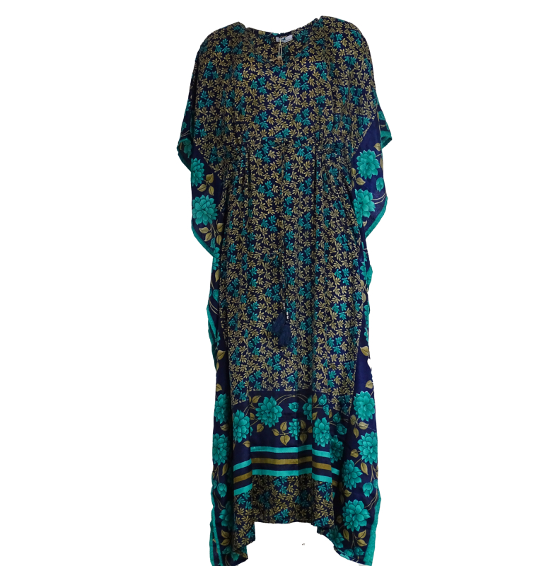 Kriti Kaftan Floral Blue