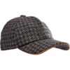 Connexion Tie WOOLEN CAP Check i varm karamel