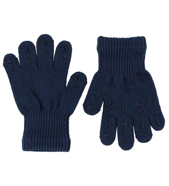 GoBabyGo Handsker - Navy m. Dupper