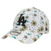 New Era Kasket - 9Forty - Dodgers - Hvid m. Solsikker