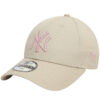 New Era Kasket - 9Forty - New York Yankees - Light Beige/Pink