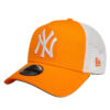 New Era Kasket - 9Forty - New York Yankees - Orange/Hvid