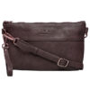 Rosemunde Clutch - Vegan - Dark Brown/Guld