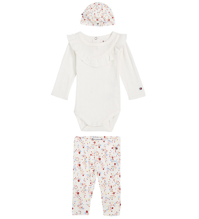 Tommy Hilfiger Gaveæske - Body l/æ/Bukser/Hue - White Flower